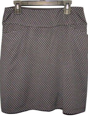 Swing Control Black White Polka Dot Skort Skirt Shorts Size 6 Golf Pickleball